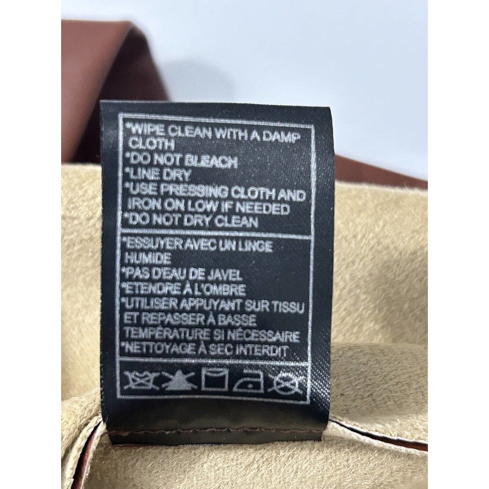 BB Dakota Women’s Faux Leather Cognac Mini Skirt New With Tags Size Small - Picture 6 of 7